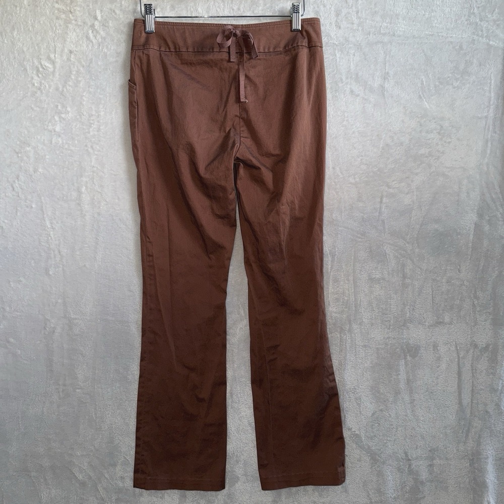Max Studio Y2K Pants Women 0 Bare Back Bootcut Brown Grunge Skater Western Rodeo